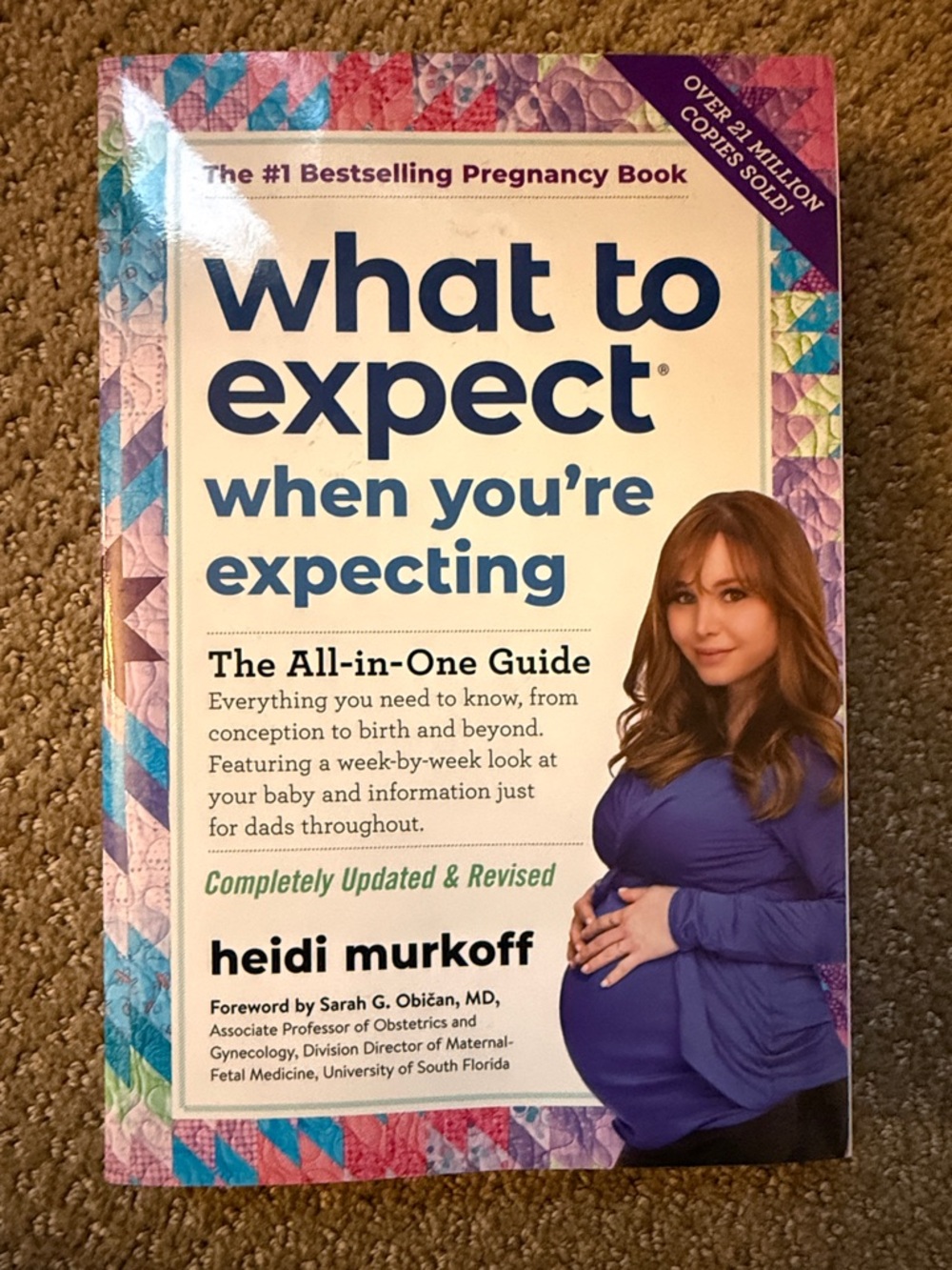 What to Expect When You’re Expecting by Heidi Murkoff - White & Blue Cover